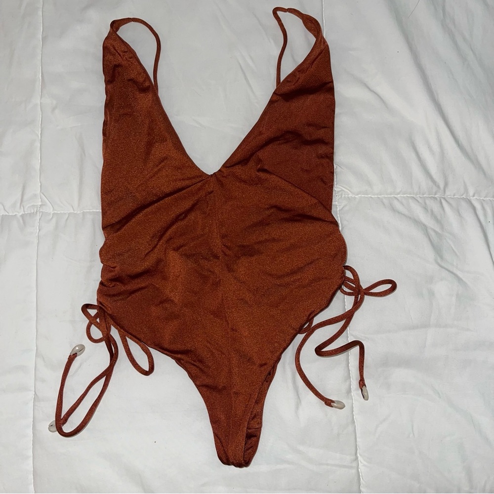 INDAH Burnt Orange One-Piece Swimwear